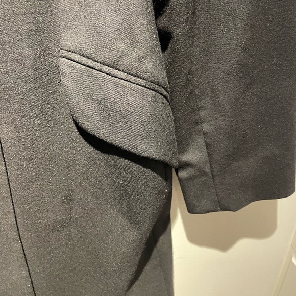 Vintage Black Wool Jacket / Coat from Ports International - Picture 7 of 11